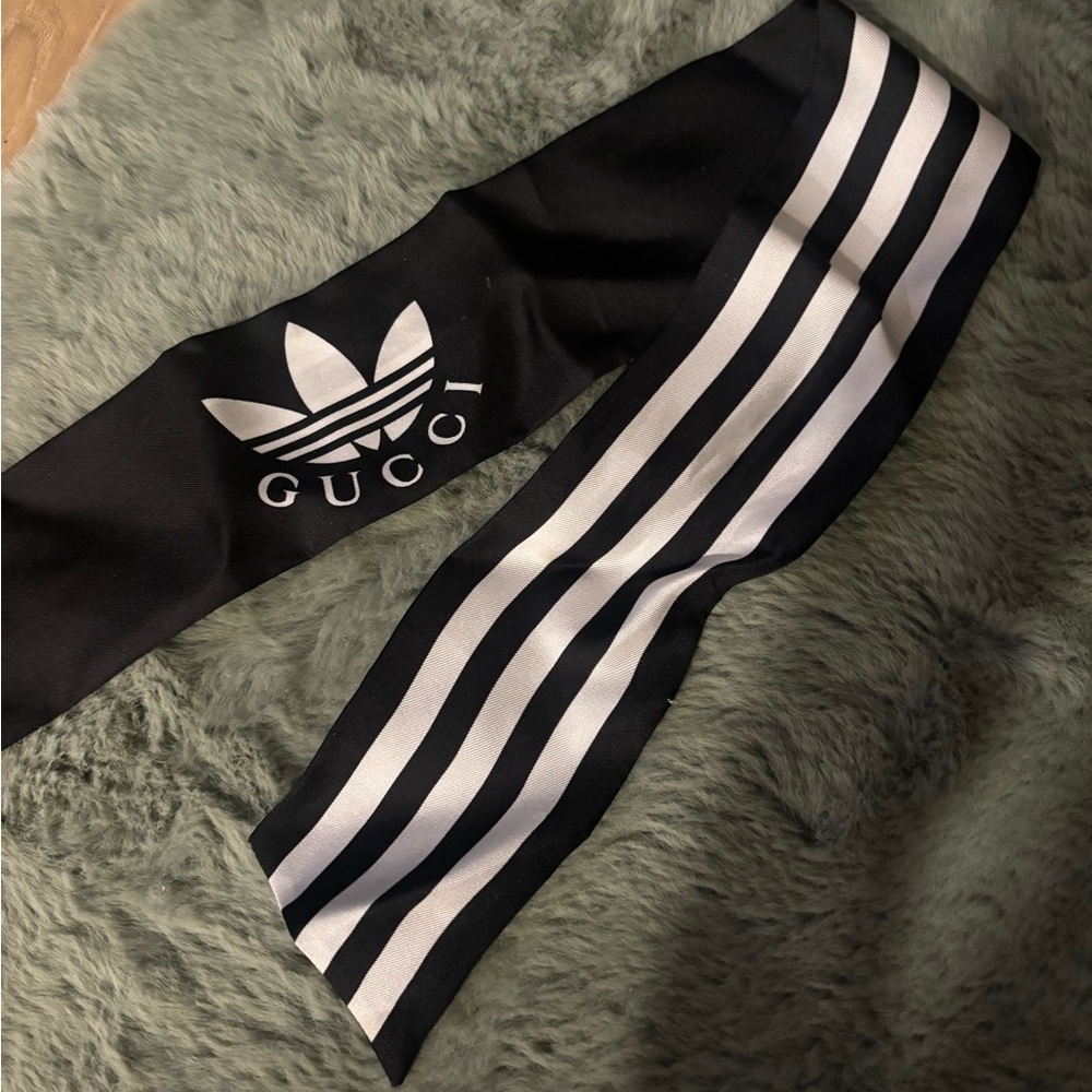 Gucci Adidas silk scarf